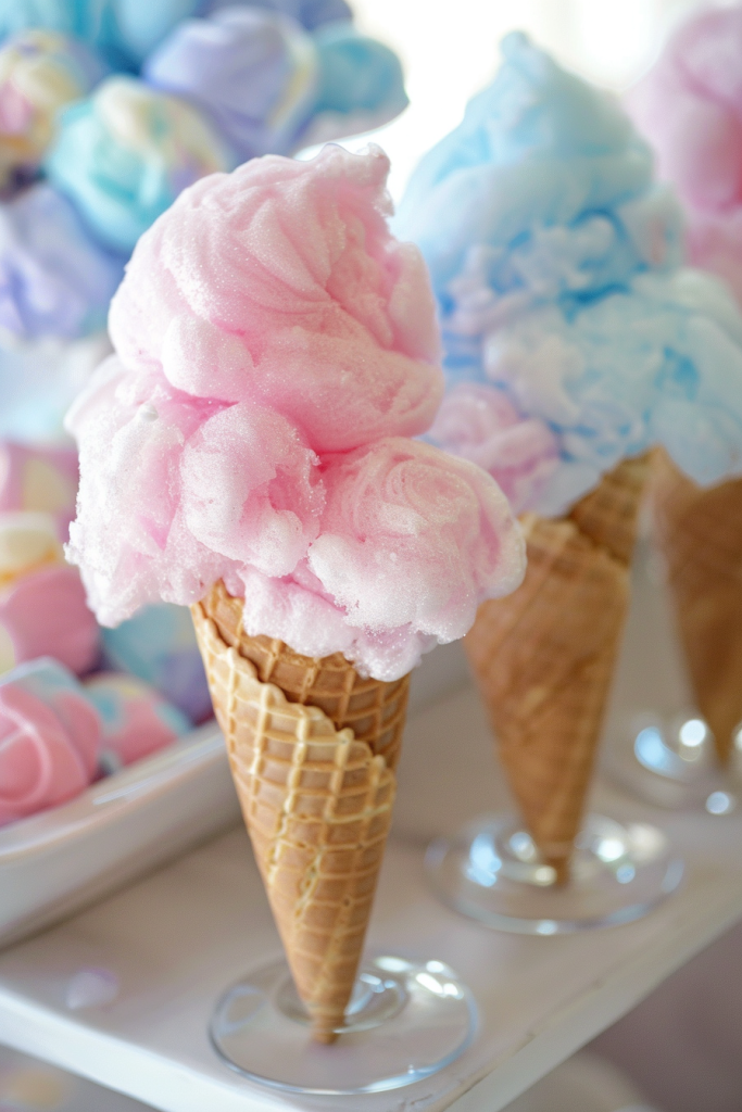 Cotton Candy Cones
