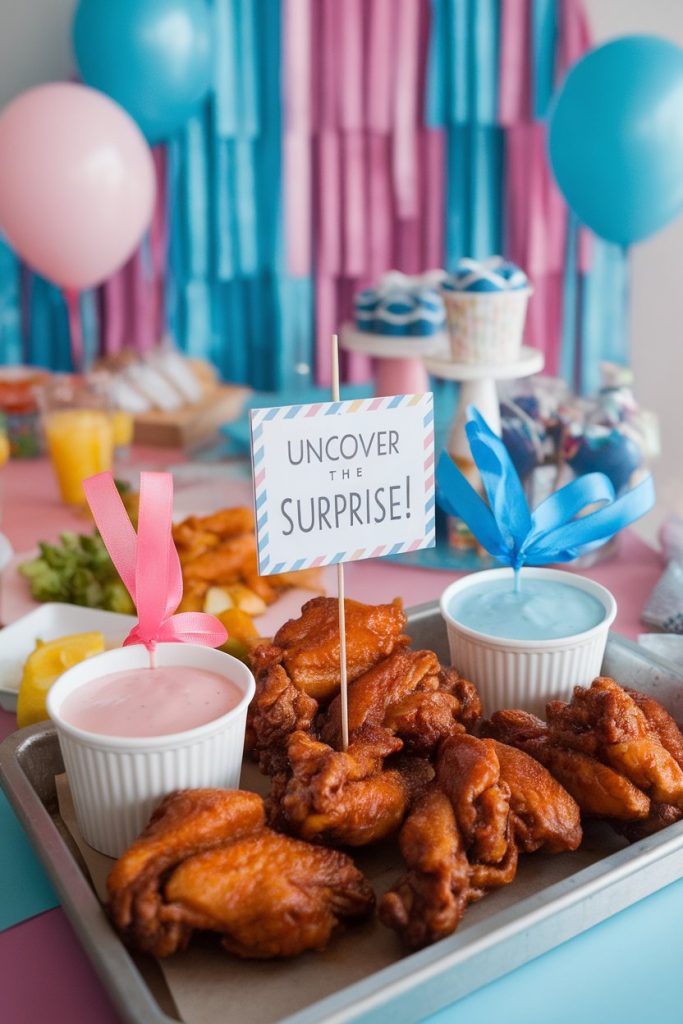 Chicken Wings with Dipped Sauce