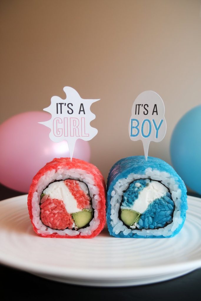 Gender Reveal Sushi