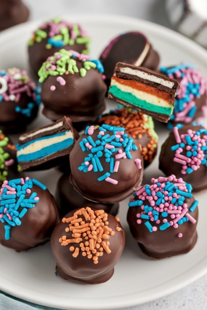 Oreo Truffles with Hidden Centers