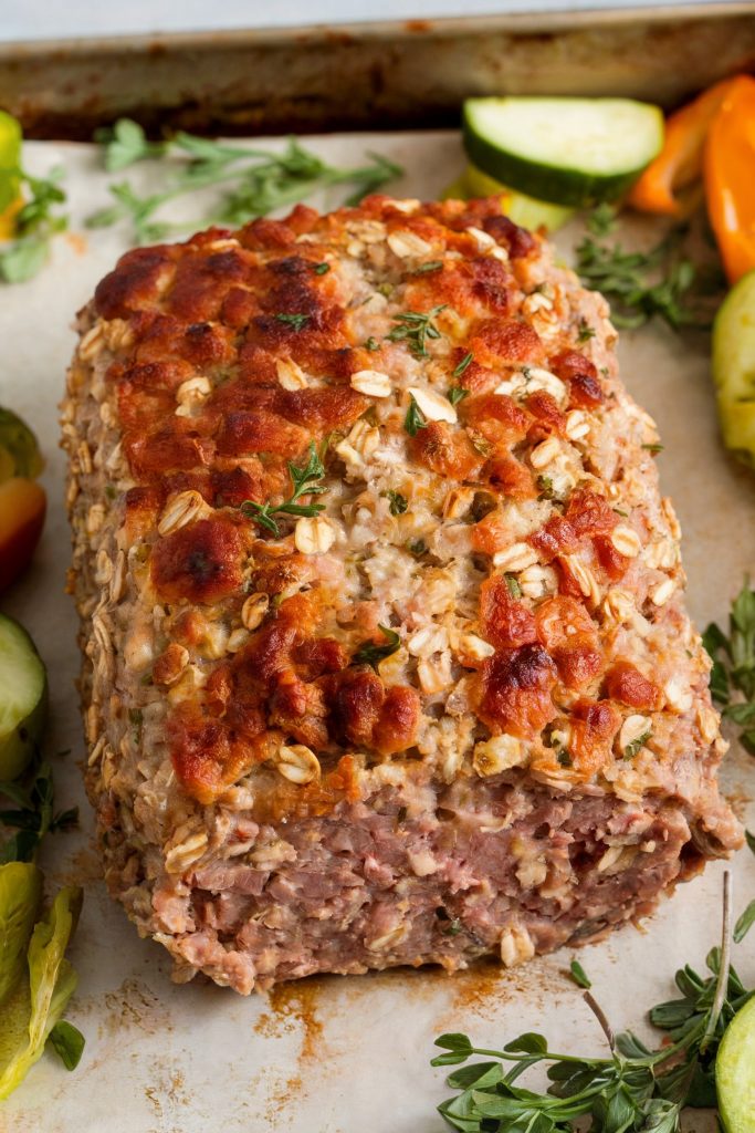 Ground Turkey and Oatmeal Meatloaf