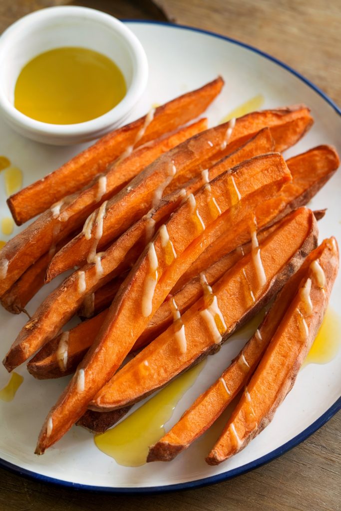 Baked Sweet Potato Fries with Olive Oil