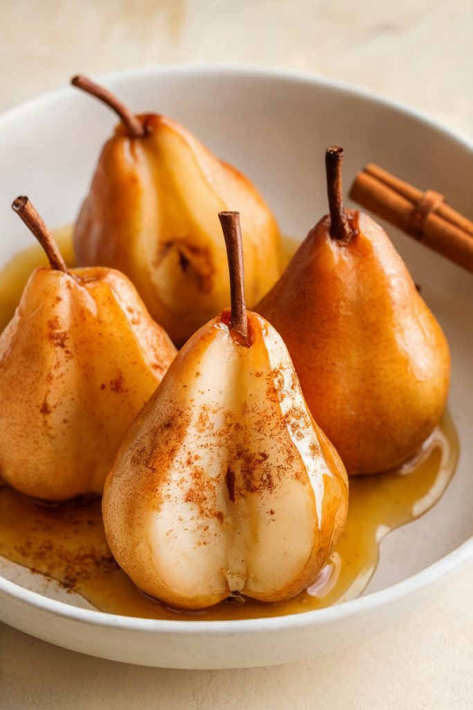 Baked Pears with Honey and Cinnamon