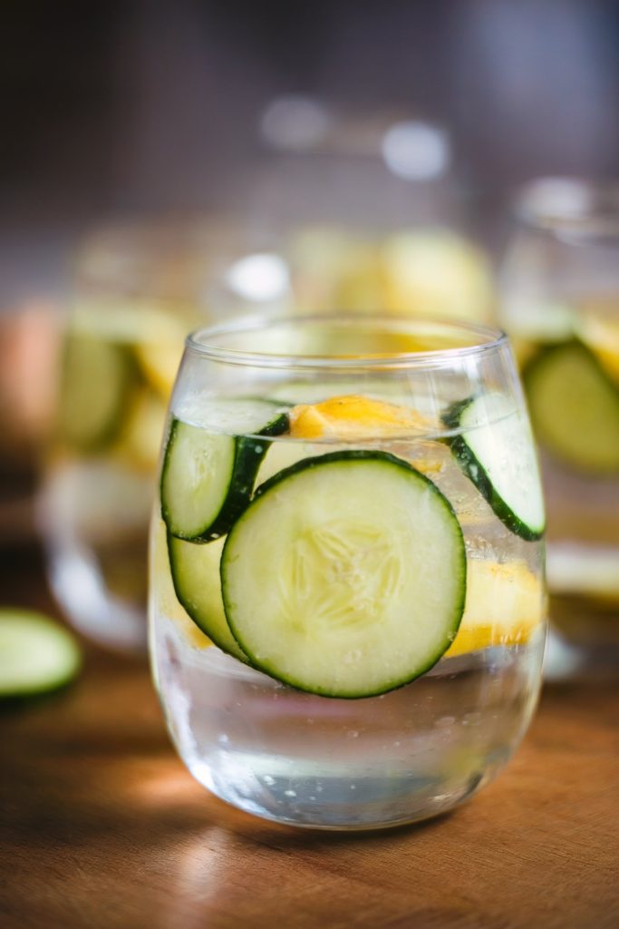 Cucumber and Ginger Infused Water