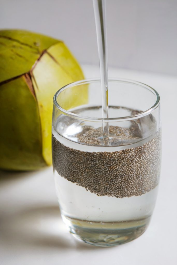 Coconut Water with Chia Seeds
