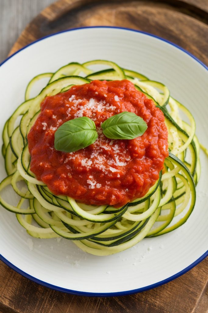 Zucchini Noodles with Marinara Sauce