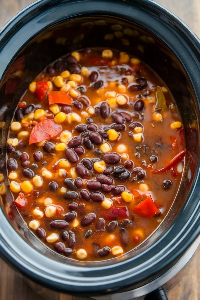 Crockpot Spicy Black Bean Soup