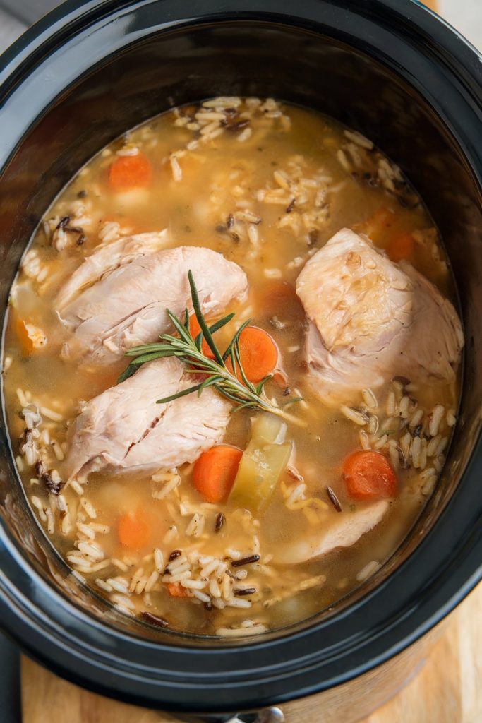 Crockpot Chicken and Wild Rice Soup