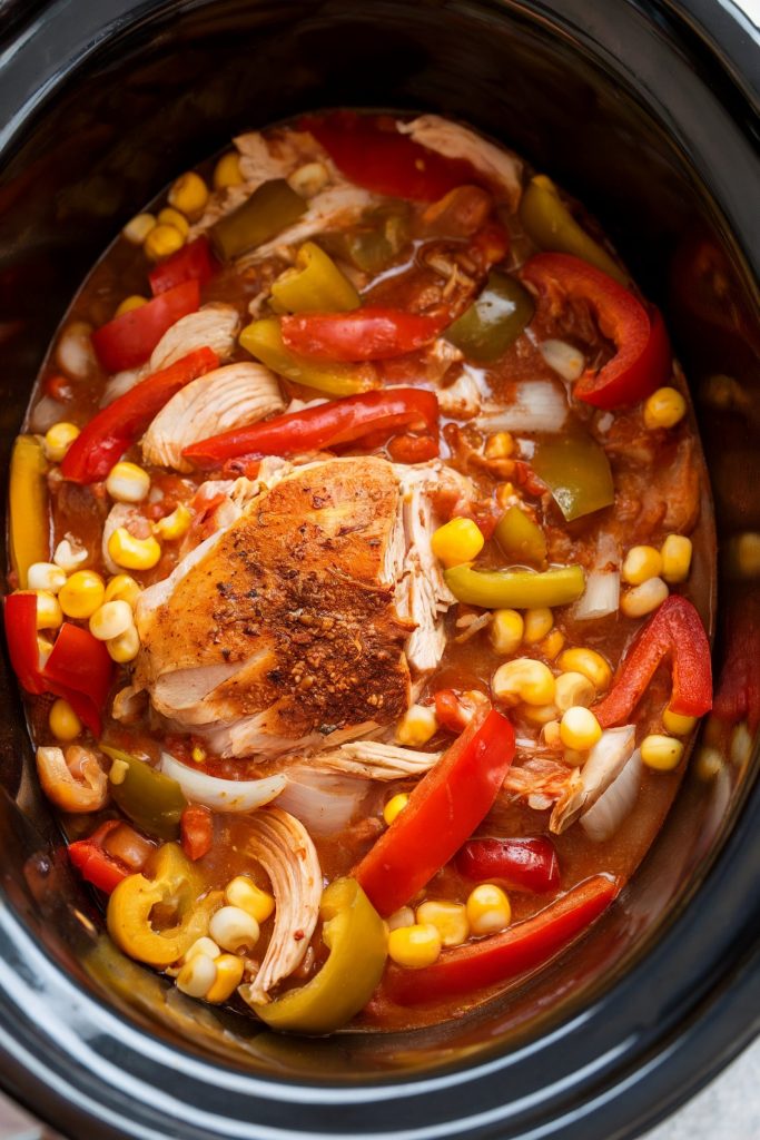 Crockpot Chicken Fajita Chili
