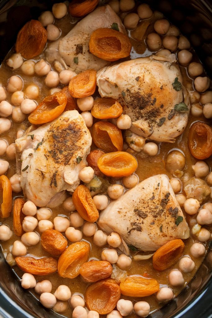 Crockpot Chicken and Chickpea Tagine