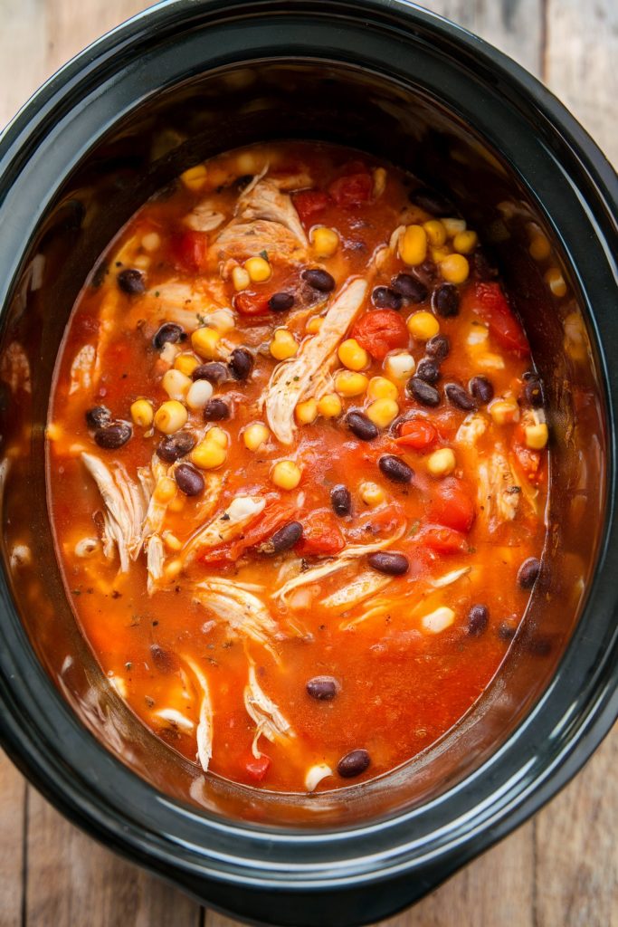 Crockpot Chicken Enchilada Soup