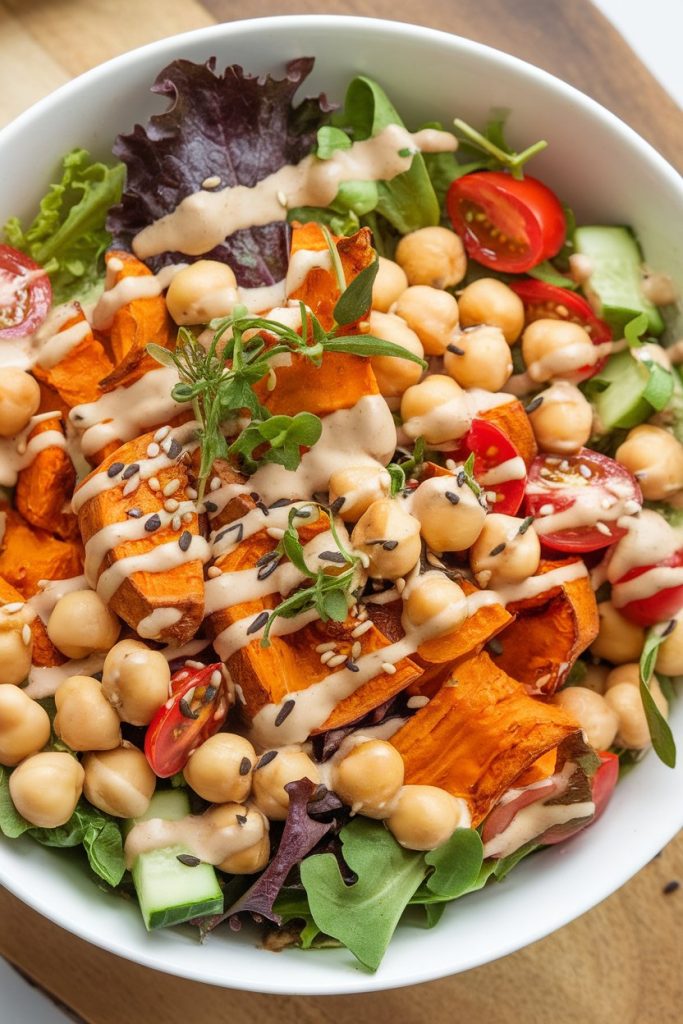Sweet Potato Chickpea Bowl