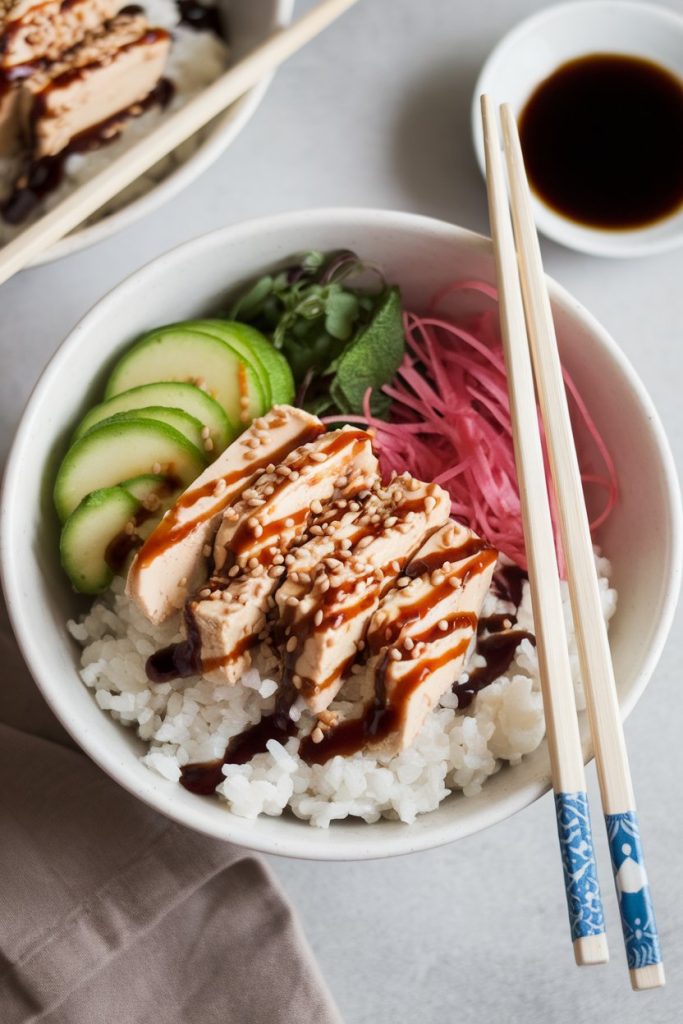 Cauliflower Rice Sushi Bowl