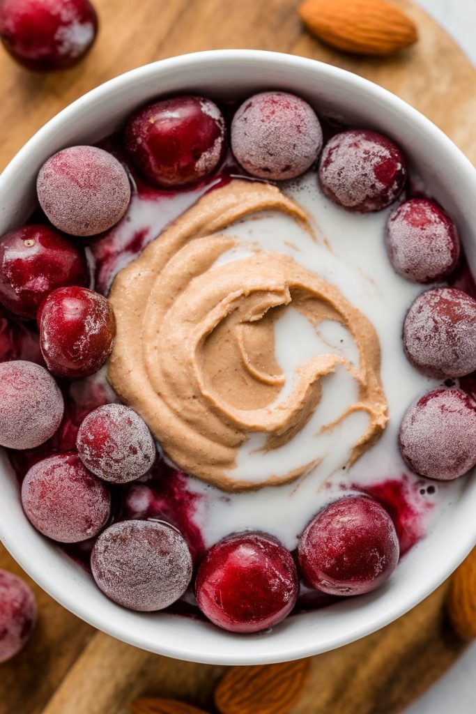 Almond Butter Cherry Bowl
