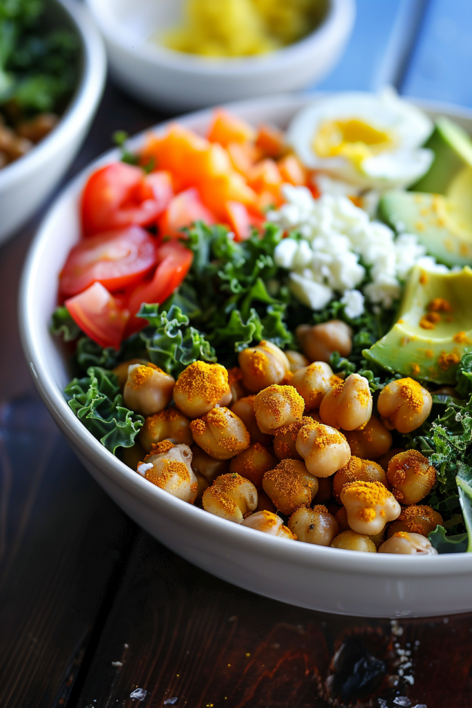 Turmeric Chickpea Kale Bowl