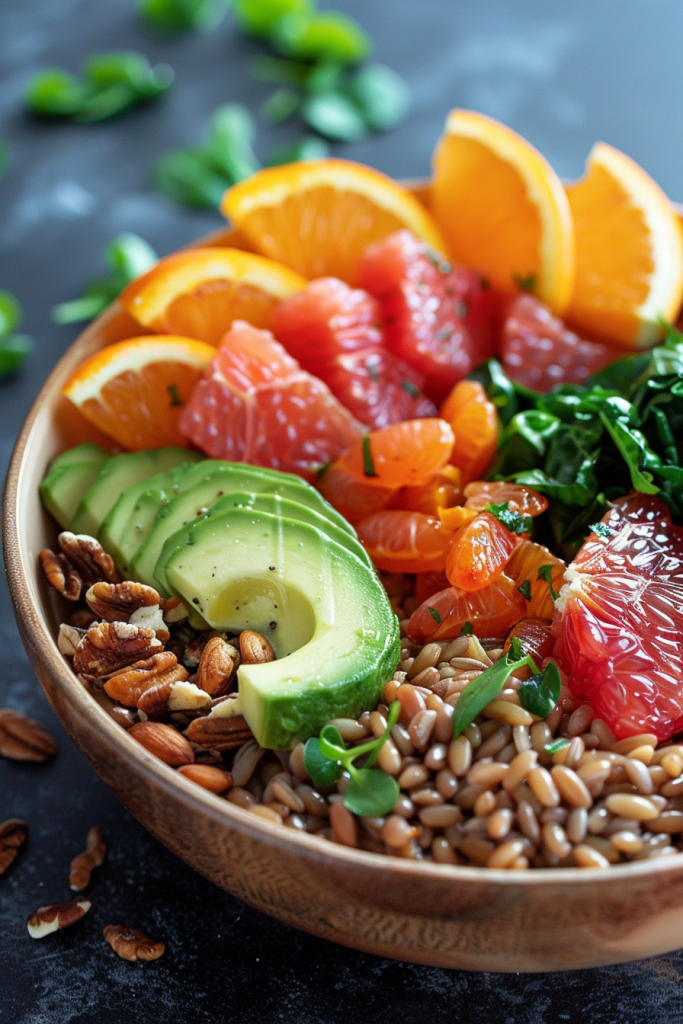 Citrus Farro Bowl