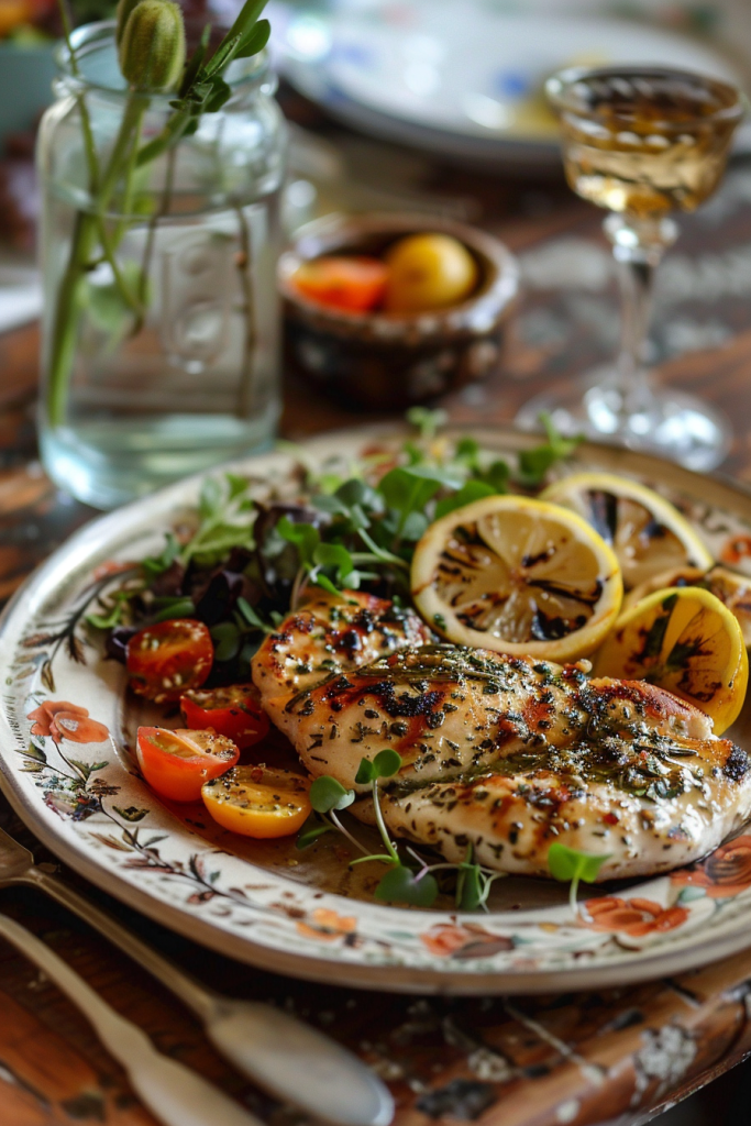Grilled Lemon Herb Chicken