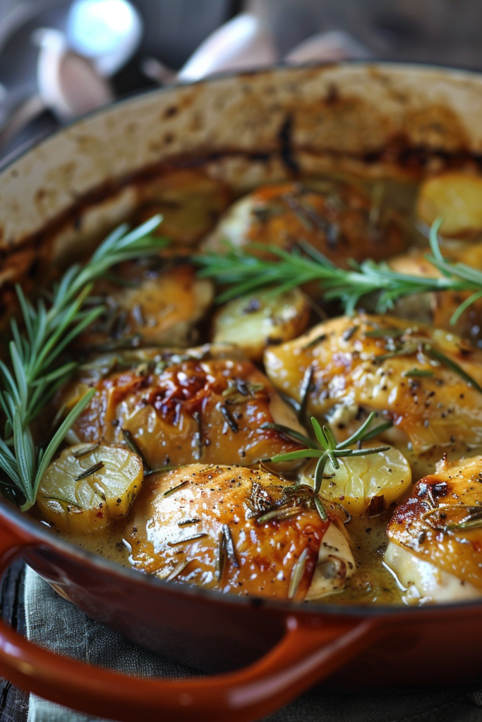 Garlic Rosemary Roasted Chicken