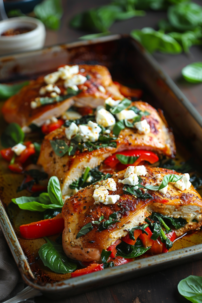 Mediterranean Stuffed Chicken