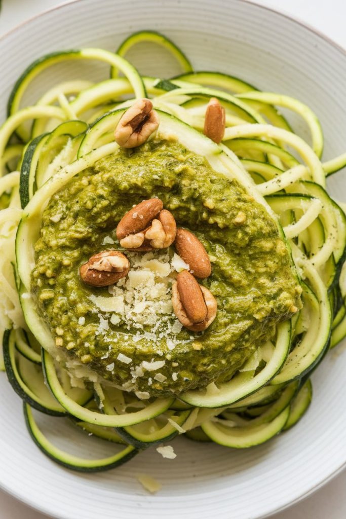 Zucchini Noodles with Pesto