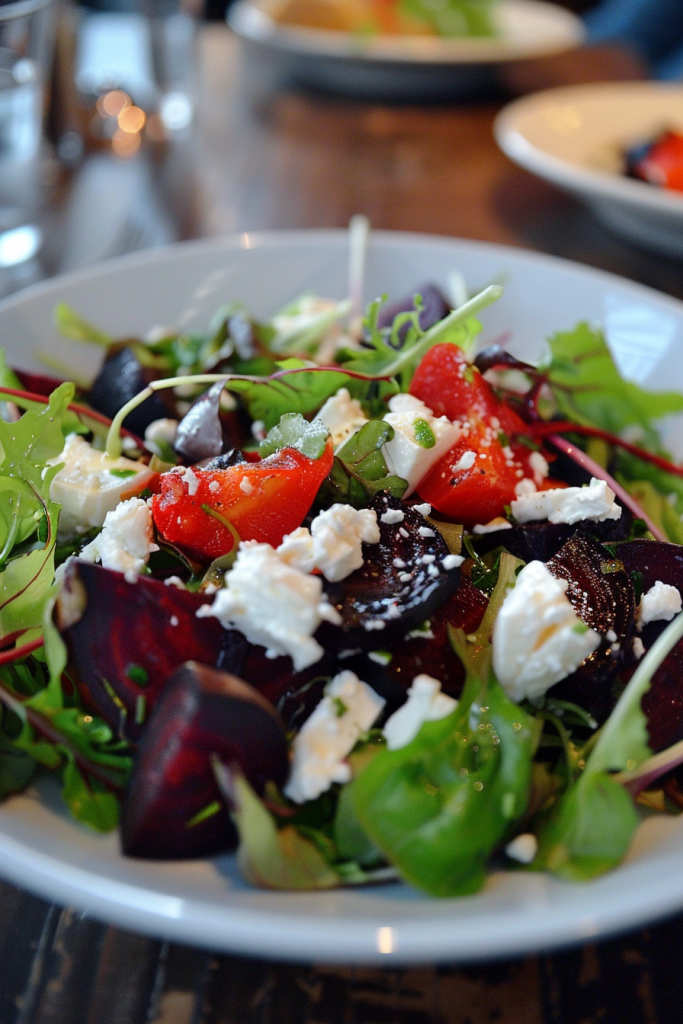 Roasted Beet and Goat Cheese Salad