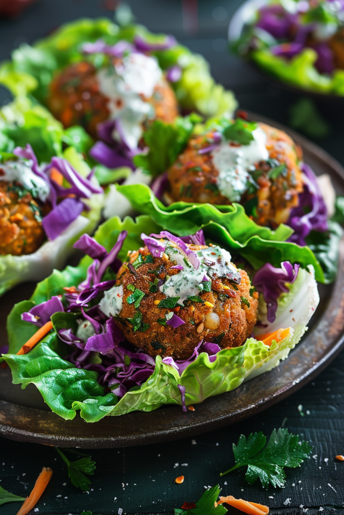 Falafel Lettuce Wraps
