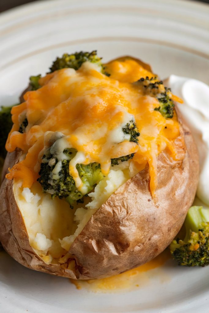 Broccoli Cheddar Baked Potato