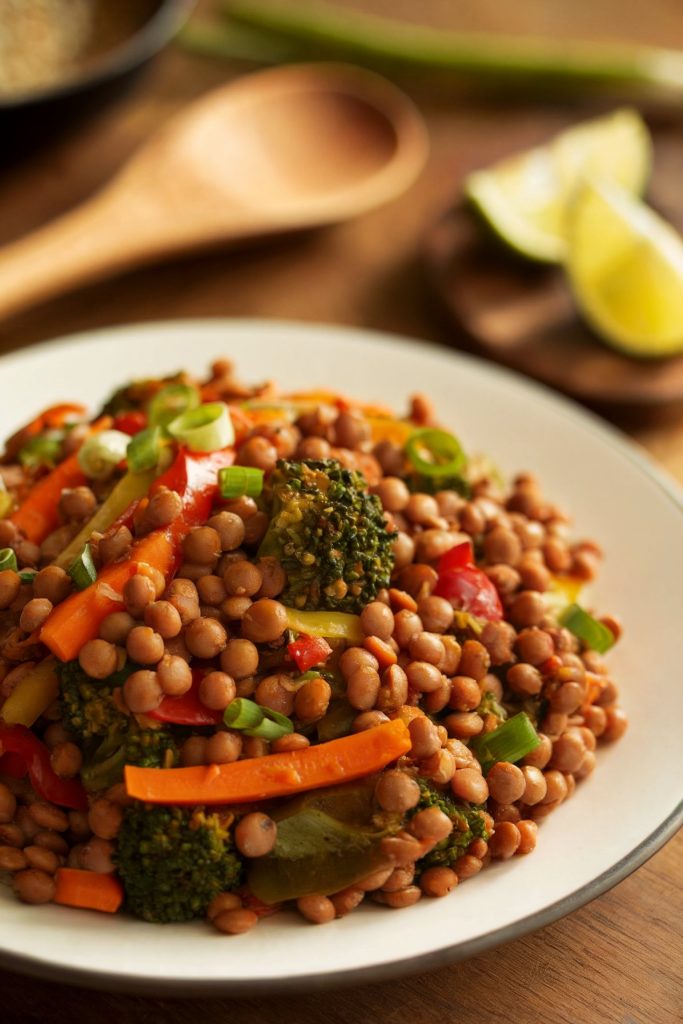 Lentil and Vegetable Stir Fry