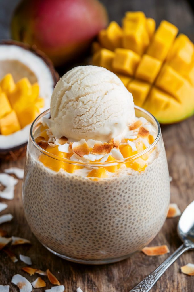 Mango Coconut Chia Pudding