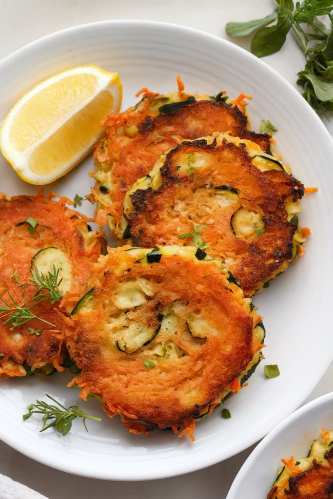Carrot and Zucchini Fritters