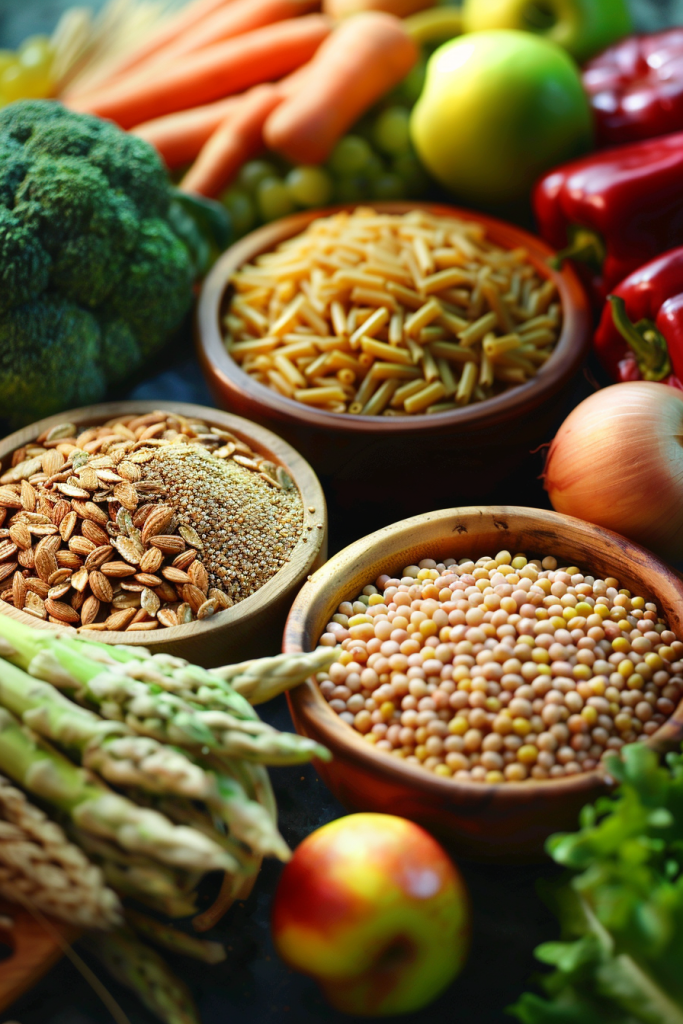 A table displaying an assortment of diverse food items