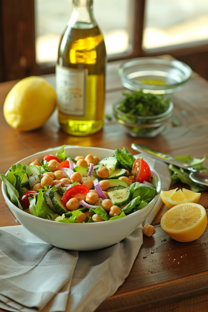 Chickpea Salad with Lemon Dressing