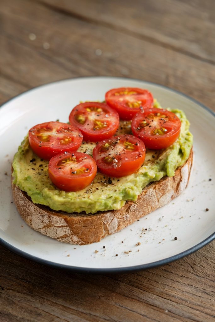 Avocado Toast with Cherry Tomatoes