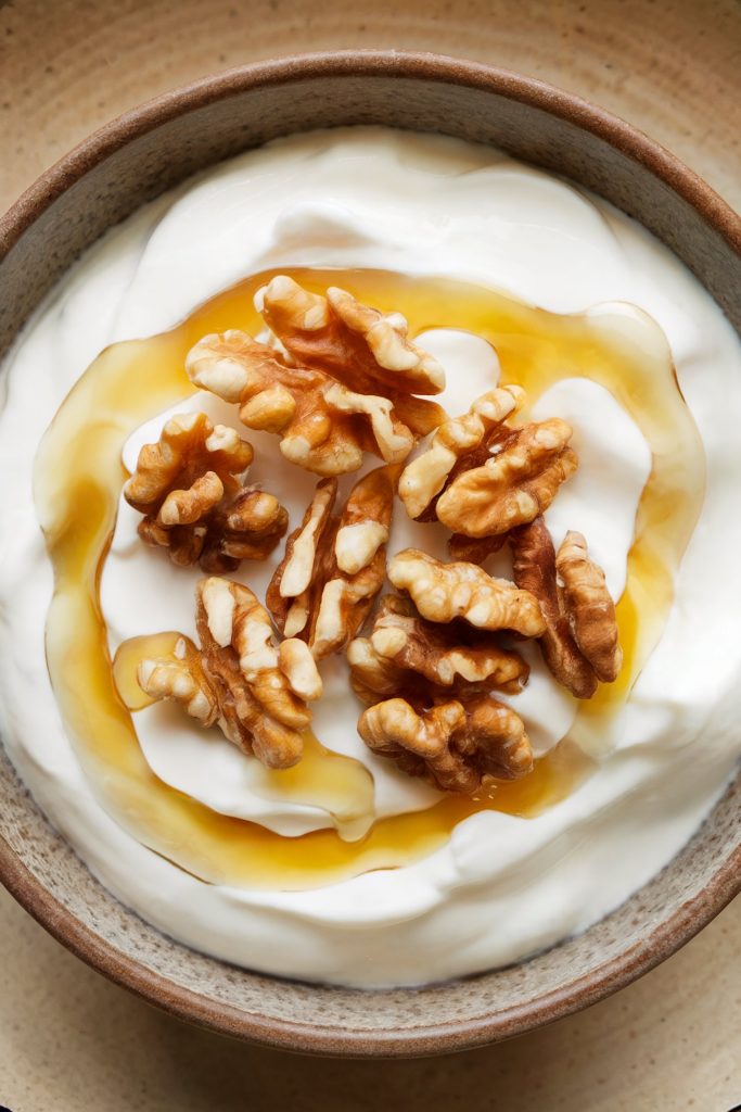 Greek Yogurt with Honey and Walnuts