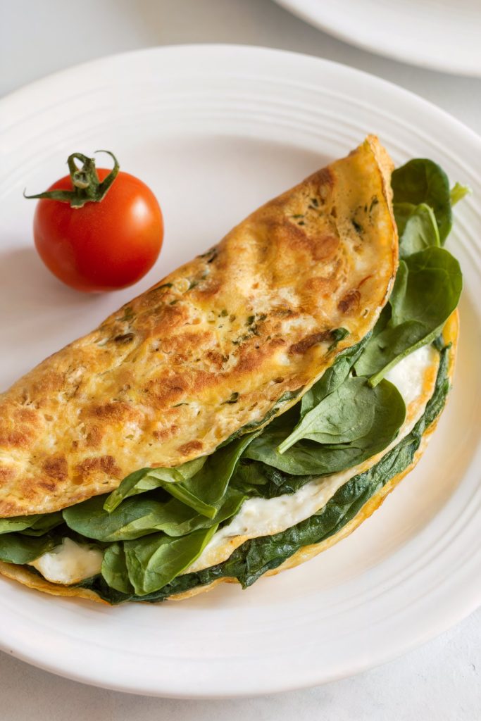 Spinach and Egg White Omelette
