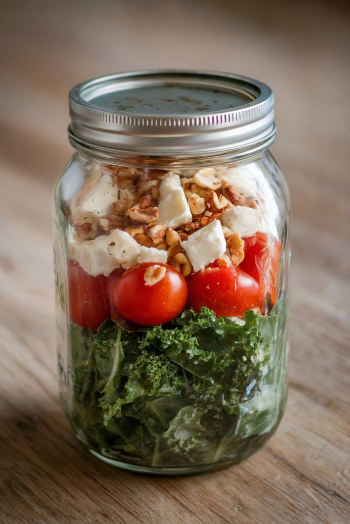 Mason Jar Salad with Kale