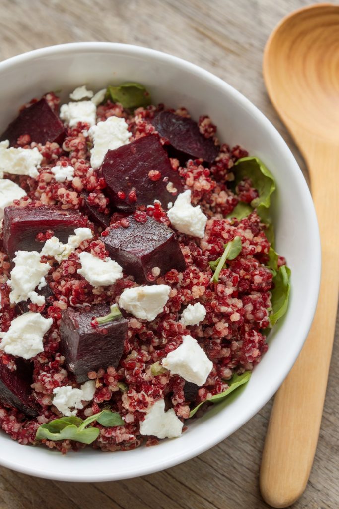Red Quinoa and Beet Salad