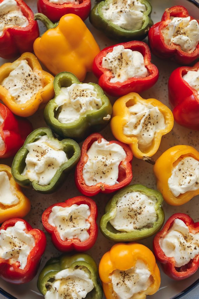 Mini Bell Peppers with Cream Cheese