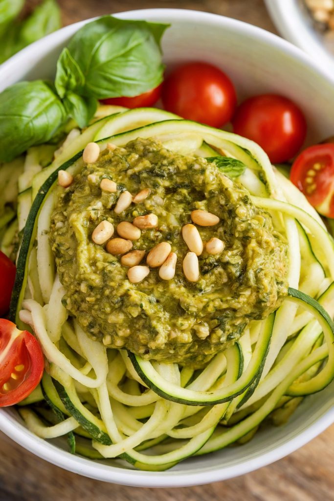 Zucchini Noodles with Pesto