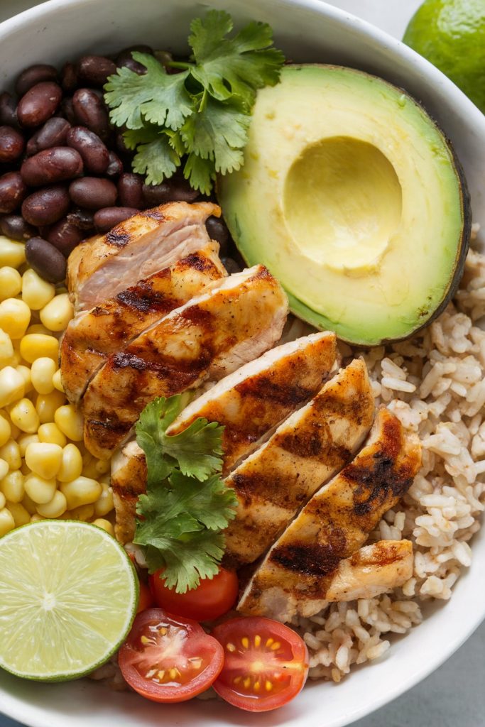 Chicken and Avocado Burrito Bowl