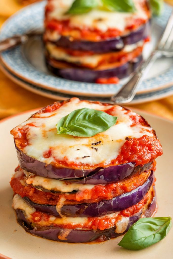 Eggplant Parmesan Stacks