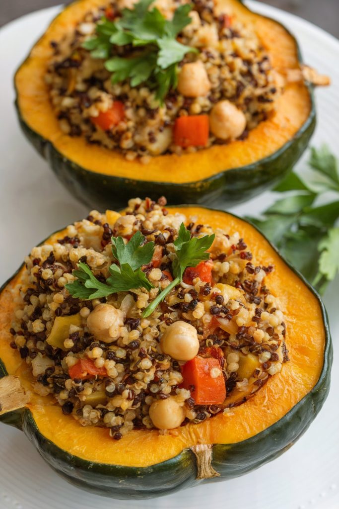 Vegetarian Stuffed Acorn Squash