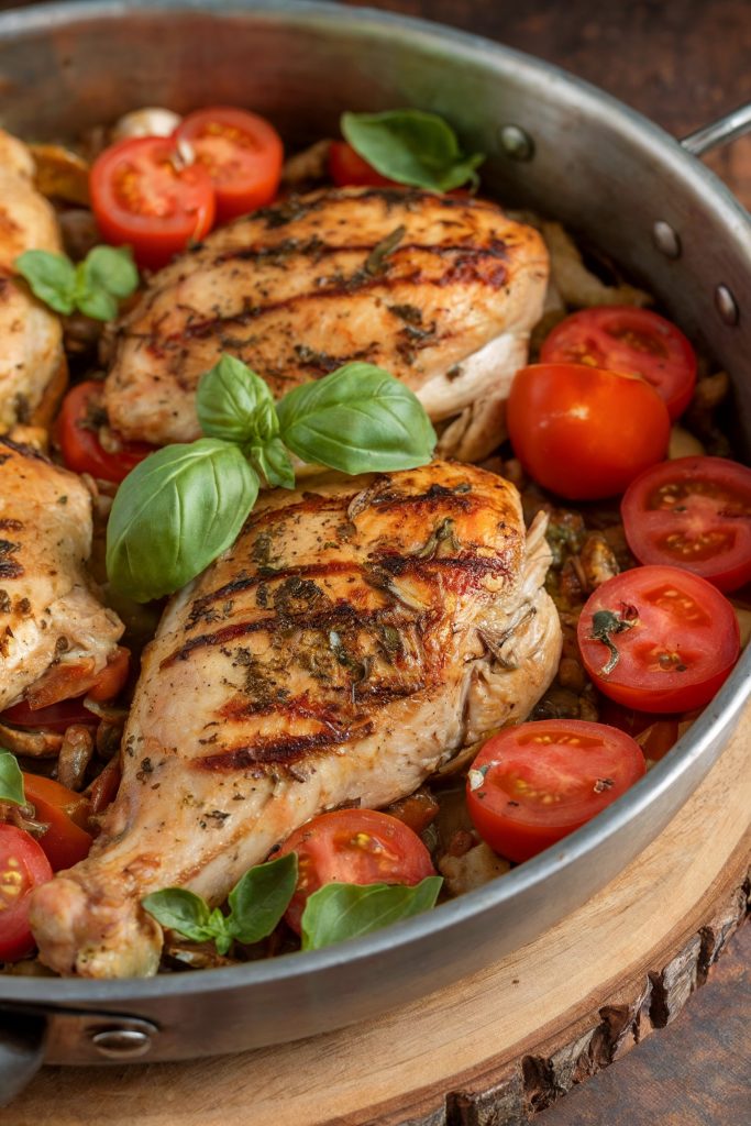 One-Pan Basil Chicken