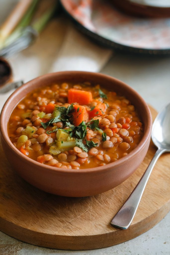 Lentil Soup with Carrots and Celery