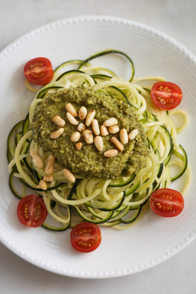 Zucchini Noodles with Pesto