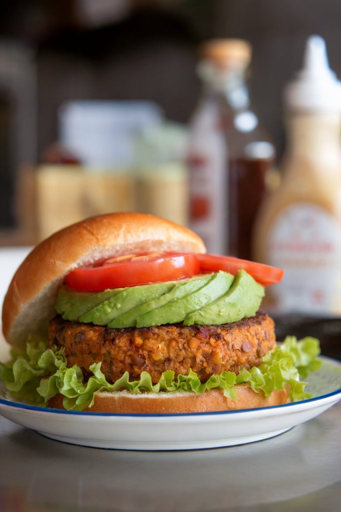 Veggie Burger with Avocado