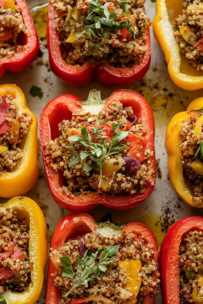 Stuffed Bell Peppers with Quinoa