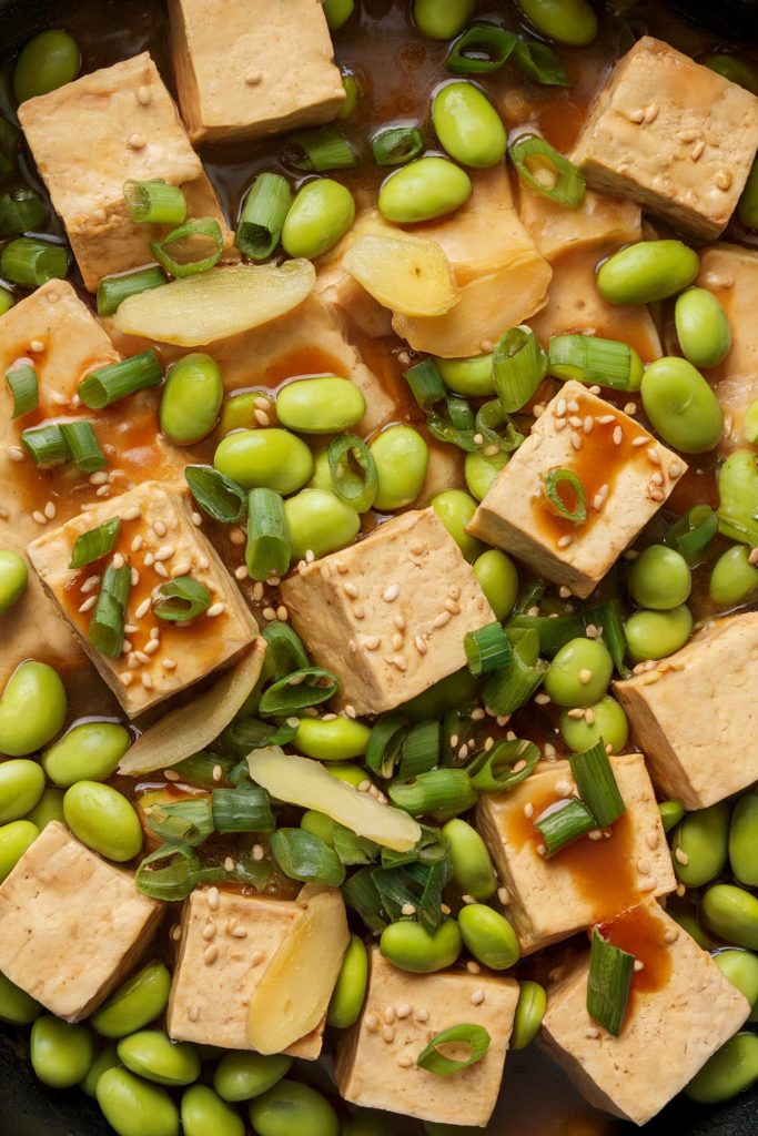 Tofu and Edamame Stir Fry