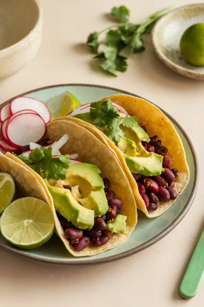 Avocado and Black Bean Tacos