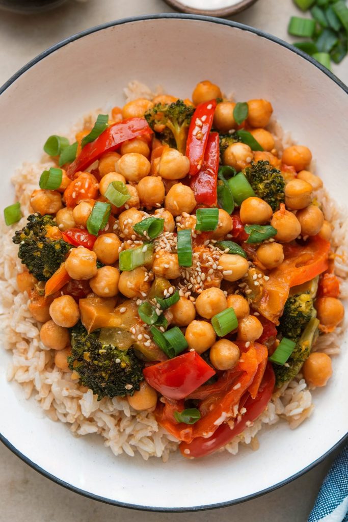 Spicy Chickpea Stir-fry